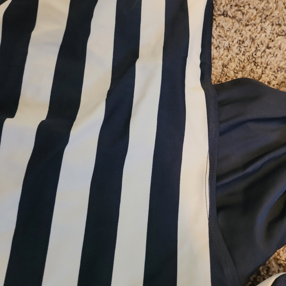 Oscar dela Renta vintage swimsuit 16 black & white stretch - Picture 3 of 7